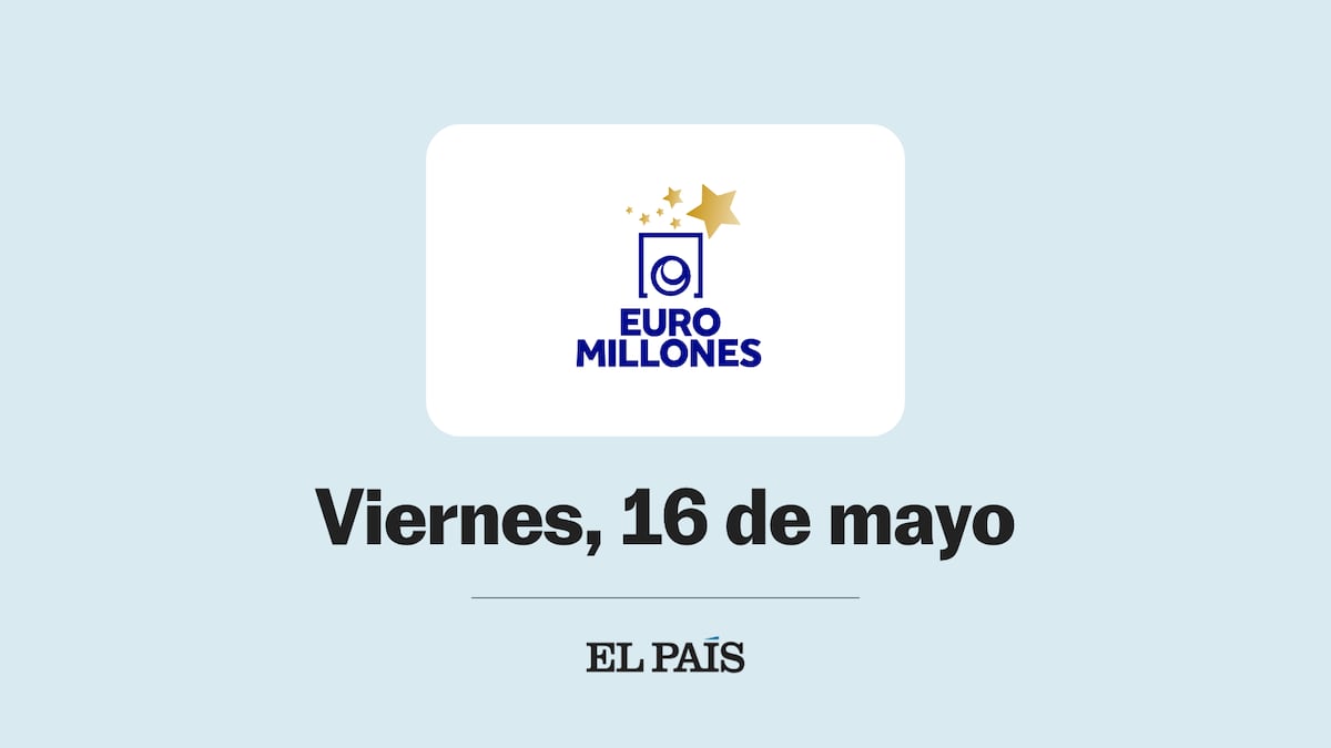 Euromillones: comprobar sorteo del viernes 16 de mayo | Sorteos: Loterías y ONCE