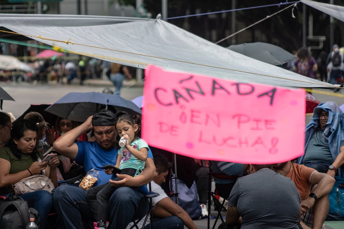 Las protestas de la CNTE provocan caos en las calles de Ciudad de México, en imágenes | Fotos